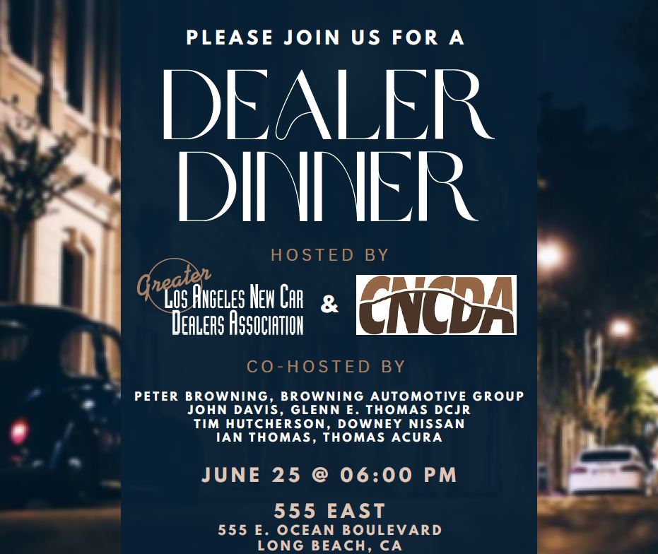 DEALER DINNER REGISTRATION